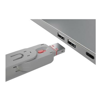 Lindy USB Port Blocker - Bloqueur de port USB - rose (pack de 4