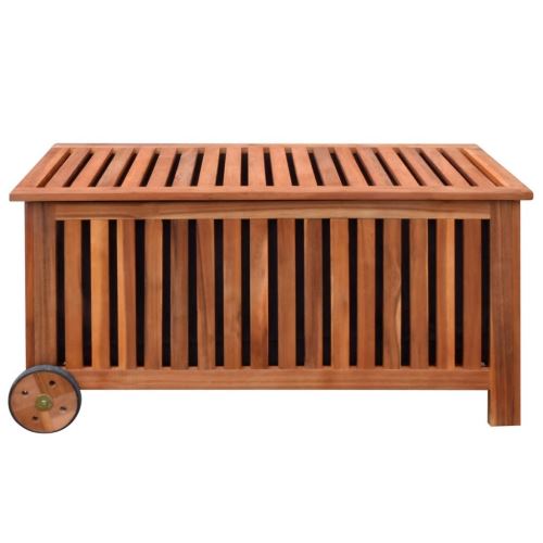 KKmoon Coffre de jardin Bois Avec un sac intérieur imperméable 118 x 52 x 58 cm