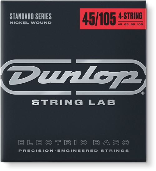 Jeu de cordes guitare basse dunlop medium 45-105