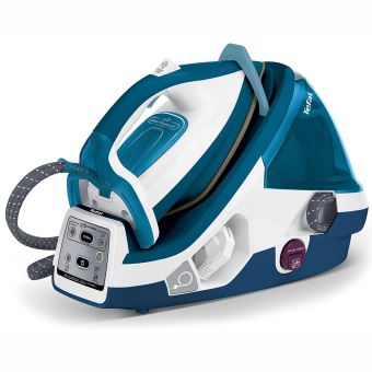 Tefal Pro Express Auto Control GV8963E0 - Centrale vapeur avec fermeture automatique - semelle : Autoclean - 2400 Watt - bleu clair