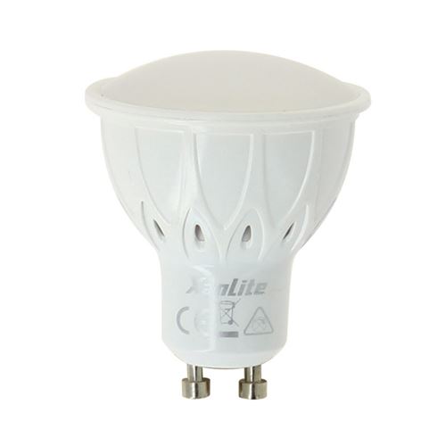 Xanlite|Ampoule LED spot, culot GU10, 6W cons. (50W eq.), lumière blanc chaud, dimmable par switch 10% - 50% -100%|SG50SDS