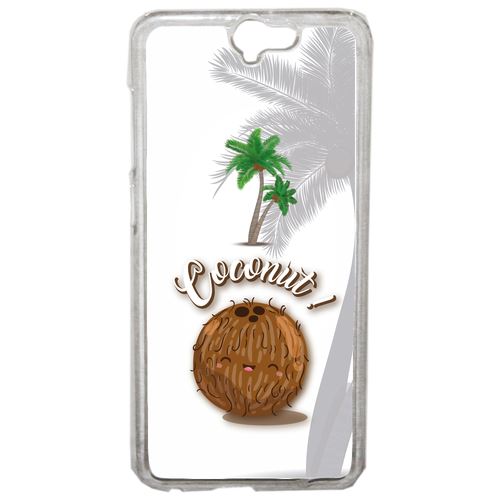 Coque Coconut Fond Blanc Compatible One A9 Transparent