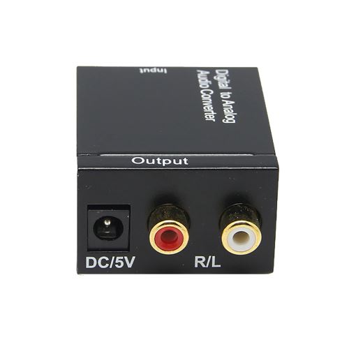Optique coaxial numérique Toslink Adaptateur analogique audio RCA L / R de 3,5 mm