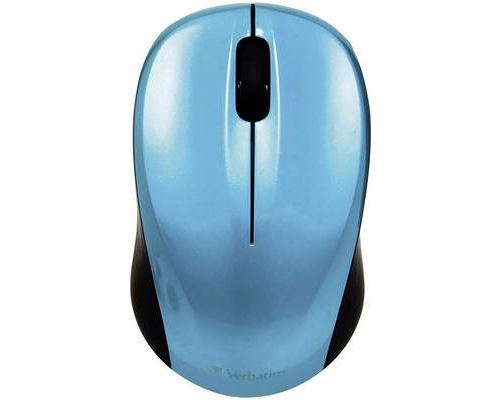 Verbatim Wireless Mouse GO NANO - souris - RF - bleu des Caraïbes