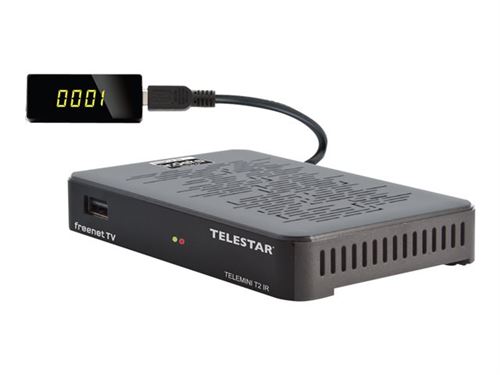 TELESTAR TELEMINI T2 IR - Tuner TV numérique DVB / lecteur numérique - noir
