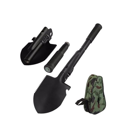 Pelle pliable multifonction avec étui de rangement camouflé