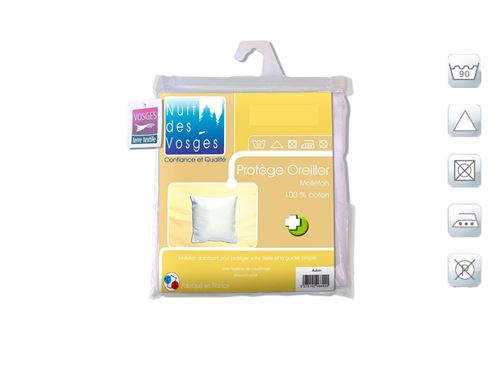 Protège oreiller absorbant sous taie coton aubin 50x75