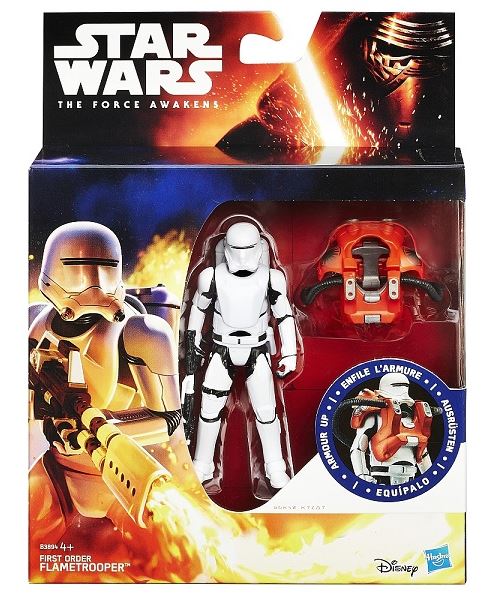Star wars le reveil de la force - flametrooper avec armure - figurine 10 cm