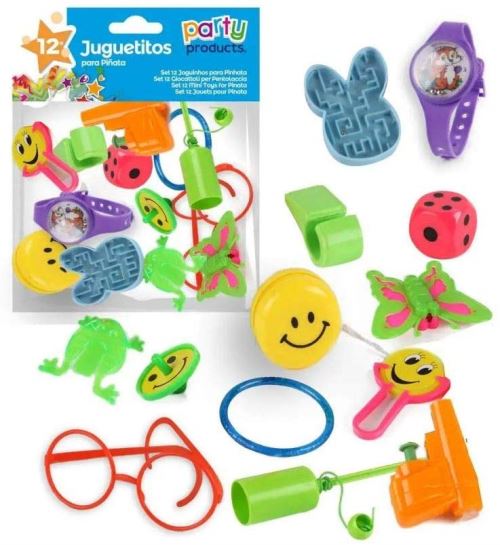 68200 -Kit 12 Jouets pour Pinata Fête Anniversaire