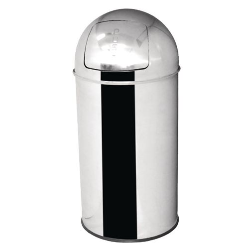 Poubelle à couvercle battant bolero 40l