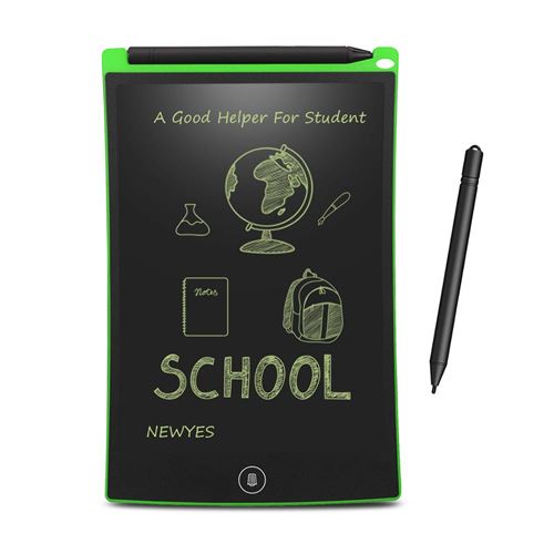 8.5 Pouces Tablette d'écriture LCD Graphique Dessin portables Pad d'enfant avec le Stylo d'écriture-Vert