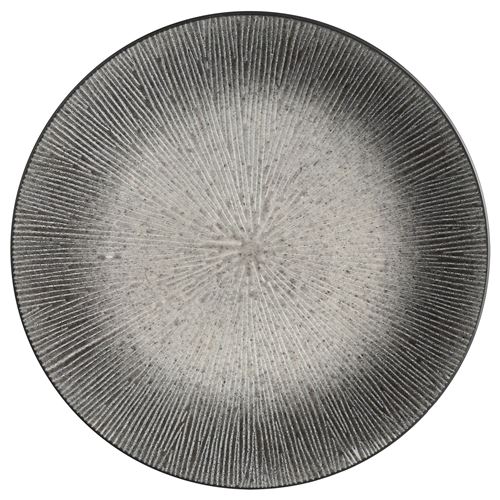 Assiette plate Atelier - Céramique - Gris