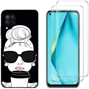 Pack Protection Huawei P40 Lite - 2 Films Verre Trempé + Coque, Anti-rayures 9H, Neuf