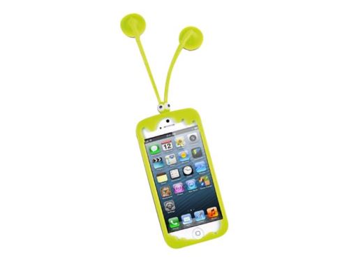 SBS Power Cover Boing TEBOINGIP5Y - Boîtier de protection pour téléphone portable - silicone - jaune - pour Apple iPhone 5