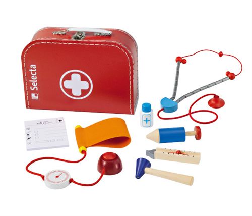 Selecta 62058 Jeu de rôle Mallette de Docteur 25 x 18 cm