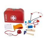 Small Foot Set de Doctor, Accesorios médicos de Madera, Juguete para Juegos de rol, niños a Partir de 3 años, 12548