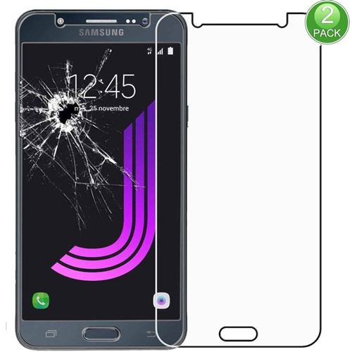 Verre trempé (Lot de 2) pour Samsung Galaxy J7 2016