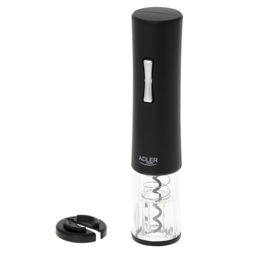 Adler AD4490 Professionnel Tire Bouchon Electrique, Coupe-Capsule, Éclairage LED