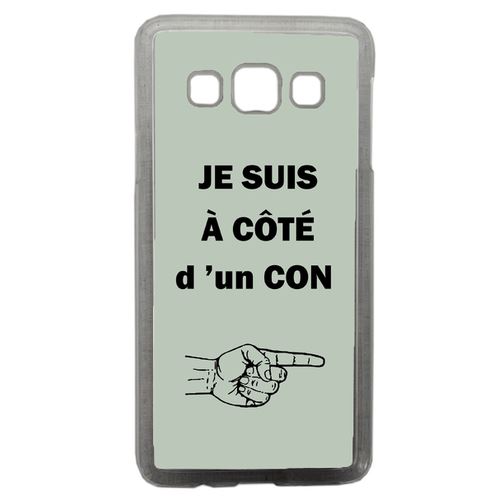 Coque Con Sur Fond Vert Pastel Compatible Samsung Galaxy A3 Transparent