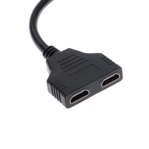 INECK® Adaptateur Câble HDMI Mâle vers Double HDMI Femelle 2