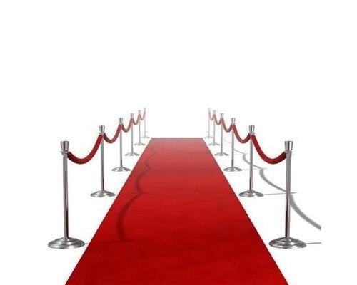 vidaXL Rood tapijt 1 x 20 m extra zwaar 400 g/m2