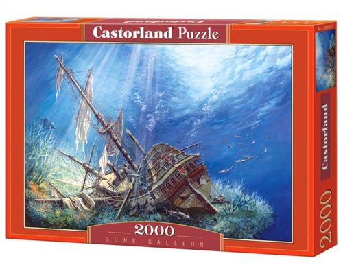 Puzzle Castorland - Galion coulé, 2000 pièces