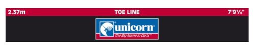 Unicorn sticker au sol Unicorn60 cm noir/rouge