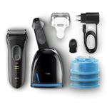 Braun rasoir series 3 - avec station clean & charge - noir