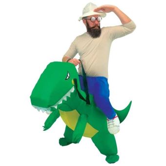 27€01 sur Costume Auto Gonflable – A Dos de Dinosaure - Déguisement adulte  - Achat & prix