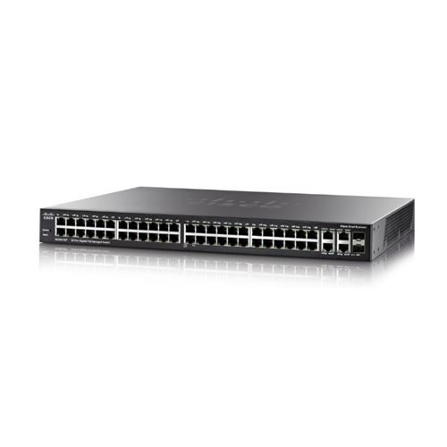CISCO SG350-52P Géré L3 Gigabit Ethernet (10/100/1000) Noir 1U Connexion Ethernet, supportant l'alimentation via ce port (PoE)