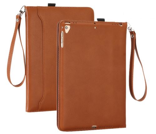 WISETONY® Etui en PU Sommeil intelligent dragonne pour votre HUAWEI M5 8.4 - Brun