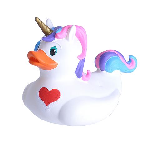 Wild Republic canard de bain licorne filles 10 cm blanc/rose