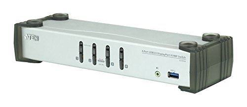 Aten commutateur kvm displayport cs1914 4-port usb 3.0 argent
