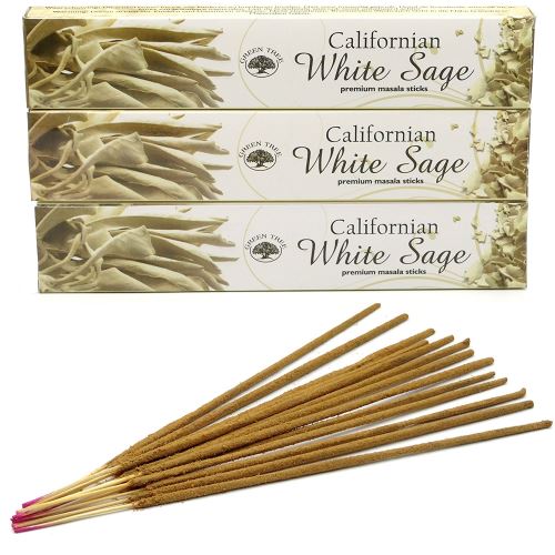 Encens Green Tree - White Sage - Sauge Blanche – lot de 3 boites