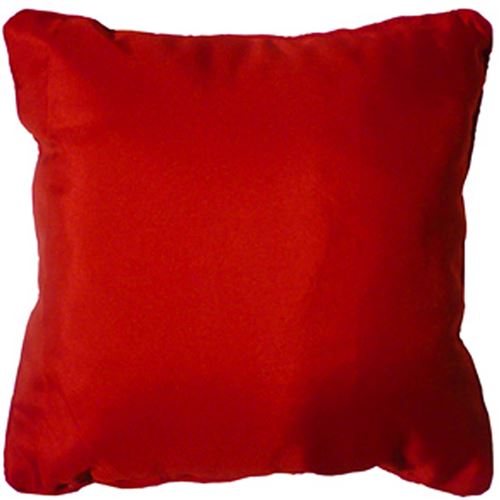 Coussin passepoil 60 x 60 cm polyester uni essentiel Rouge