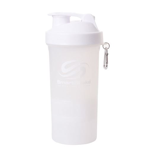 SmartShake Bouteille Shaker Multi-Storage originale 600ml - Blanc pur