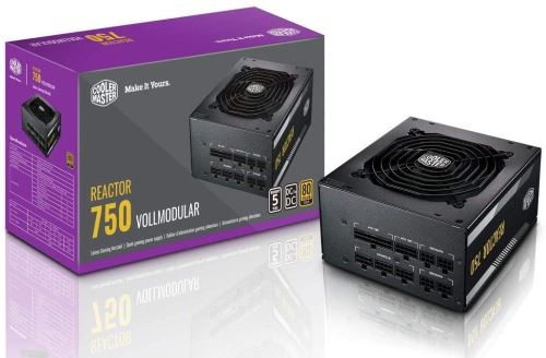Cooler Master Reactor Gold 750 Bloc d'alimentation pour PC Noir 4 x PCIe Gestion des câbles