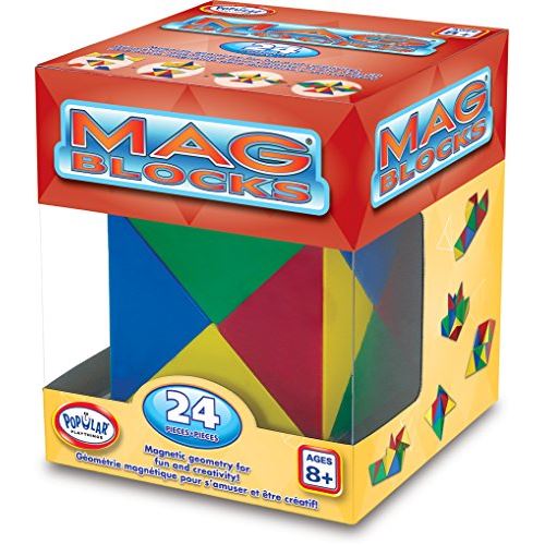 Ensemble de jeu de 24 pièces Mag-Blocks de Playthings populaires
