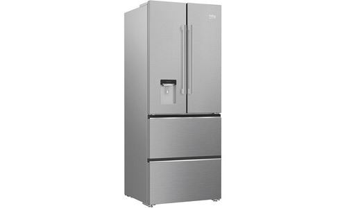Beko Réfrigérateur Pose Libre 2 Portes & 2 Tiroirs Ventilé Neo Frost A+ 464 Litres Compartiment Everfresh+® Métal Brossé