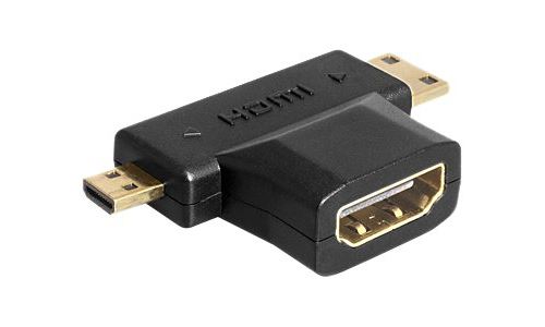 DELOCK HDMI Adapter A -> mini C + micro D Bu/St/St