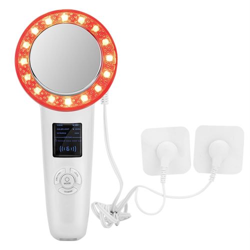 Instrument de beauté anti-rides de lumière de couleur de masseur de corps d'EMS (prise EU 100-240V)