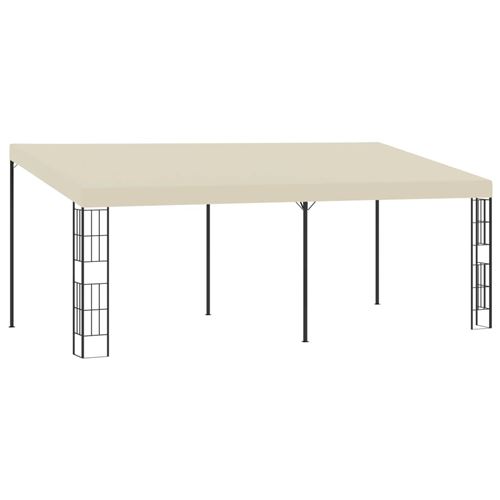 Gazebo A Parete 3x6 M Crema In Tessuto - Vidaxl