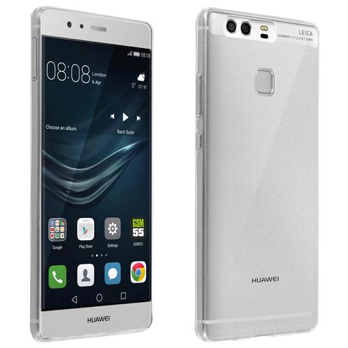 Avizar Coque pour Huawei P9 Silicone Souple Ultra-Fin Transparent