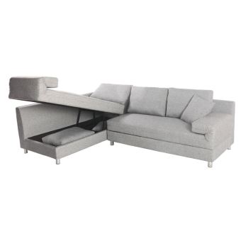 Canapé Dangle Gauche Convertible Gris Chicago Achat