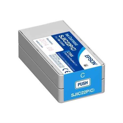 Epson SJIC22P(C) - cyan - originale - cartouche d'encre