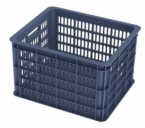 BASIL caisse bluestonede vélo en plastique 33 litres bleu foncé