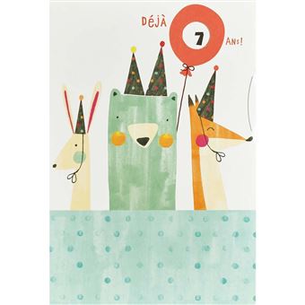 Draeger La Carterie Carte D Anniversaire Pour Les 1 A 10 Ans Multicolore Carte De Vœux Achat Prix Fnac