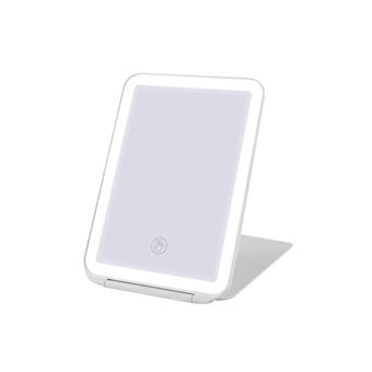 LINFE Miroir de LED maquillage rechargeable à écran tactile - blanc - 1