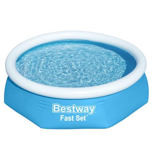 Bestway - Fast Set - Piscine gonflable avec pompe de filtration - 244x61 cm - Ronde