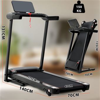 Tapis De Marche Pliable Avec écran LCD - Marque Copant, Vitesse Max 6 Km/h, Inclinaison 6% - Neuf